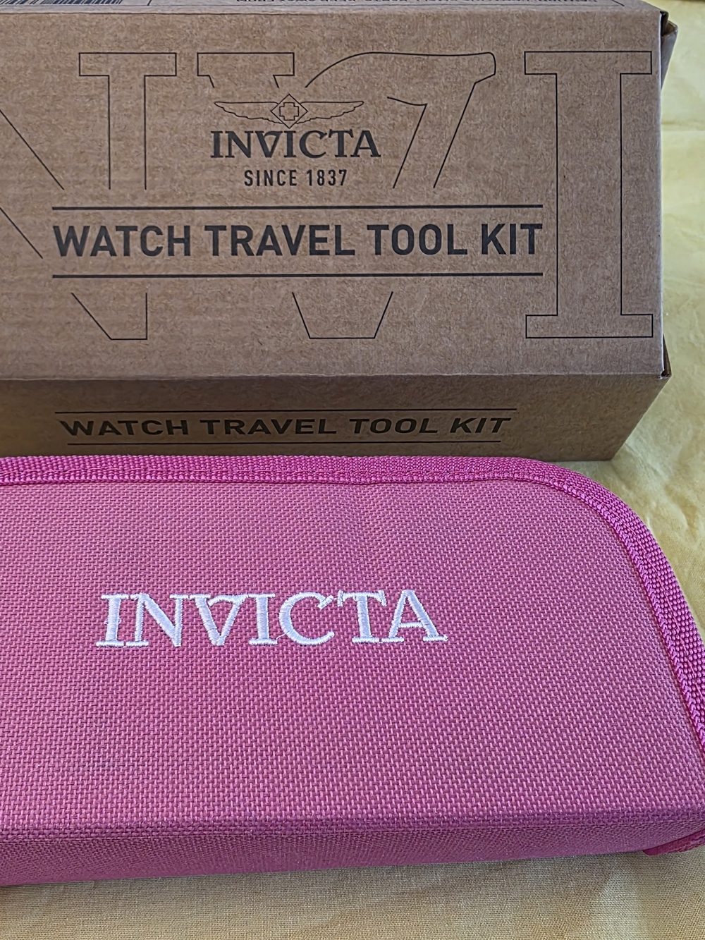 Invicta Pink Watch Travel Tool Kit